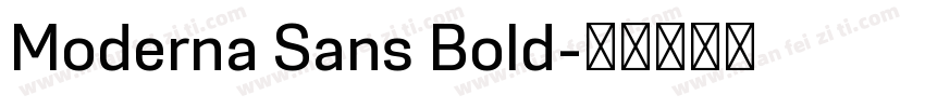 Moderna Sans Bold字体转换